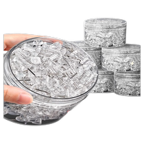1000 pieces of transparent I-shaped pins thumbtacks stainless steel handmade pins cork board art nails pin holders small thumbtacks wooden board nails photo wall felt wall decoration