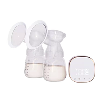 Electric bilateral breast pump fully automatic variable frequency breast pump painless massage for pregnant women milk extraction device silent breast pump