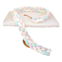 Crib twist bed fence ins wind anti-collision strip baby and children spliced ​​bed guardrail multi-strand fence protective soft bag