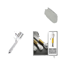 (3 pieces for 9 yuan) Stainless steel food tongs wolf tooth potato knife stainless steel cleaning ball