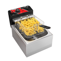 Chigo deep fryer commercial electric fryer single and double cylinder timed electric fryer fryer fried skewers fried chicken equipment large capacity
