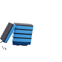 Car beauty crystal-coated sponge special coated sponge block crystal-coated velvet cloth double-sided velvet wiping cloth crystal-coated tool