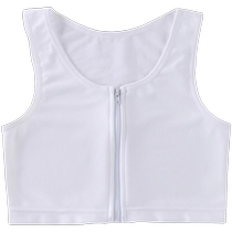 Zipper corset short les ice silk breathable womens large size bandage handsome t summer ultra-flat and thin big breasts showing small underwear