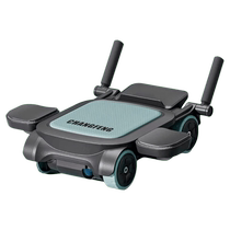 New dual-purpose four-wheel AI abdominal wheel automatic rebound abdominal curling abdominal muscle vest line home sports and fitness equipment