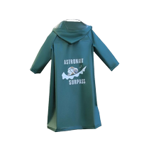 Raincoat for boys and girls students special heavy rain school riding and hiking thickened long school bag full body waterproof poncho