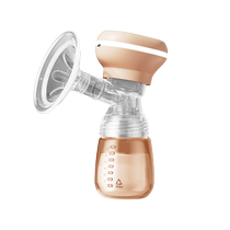 Electric breast pump all-in-one automatic milk extraction device silent silicone breast pump bottle nipple unilateral painless