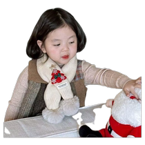 Childrens scarf for boys in autumn and winter Korean version warm and thickened knitted baby scarf winter neck protector for girls