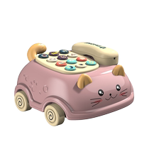 Cat telephone simulation landline infant and toddler toys educational early education baby music phone cognitive enlightenment