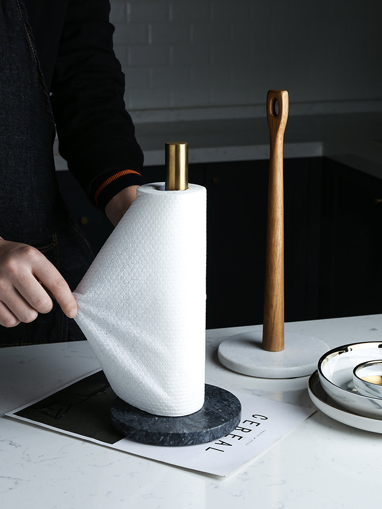 House in northern Denmark marble base's brass towel holder, kitchen paper build desktop paper receive more