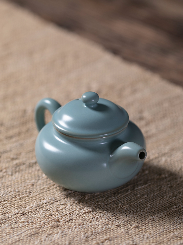 Jiangnan past your up shamrock archaize ceramic kung fu tea set your porcelain pot of open little teapot single pot teapot