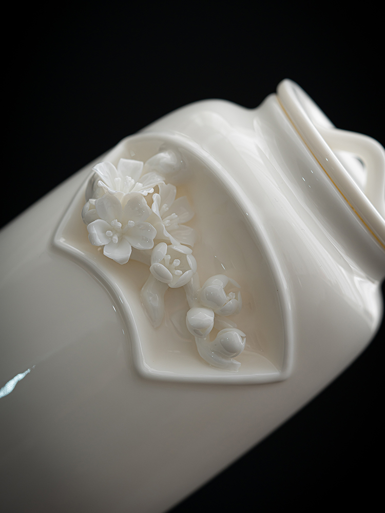 The Self - "appropriate content manually caddy fixings pinch flower seal pot receives ceramic POTS retro white porcelain storage tank storage tanks
