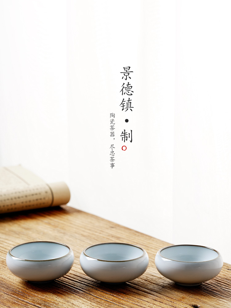 Your High - end up up master cup single CPU on a cup of pure manual jingdezhen ceramic sample tea cup small kung fu tea cups