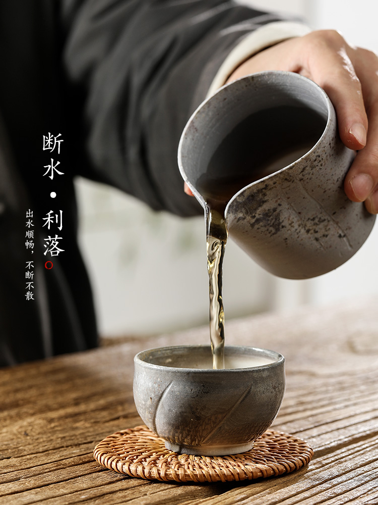 Jingdezhen firewood male checking ceramic fair keller kung fu tea tea set points, a single high temperature resistant tea accessories