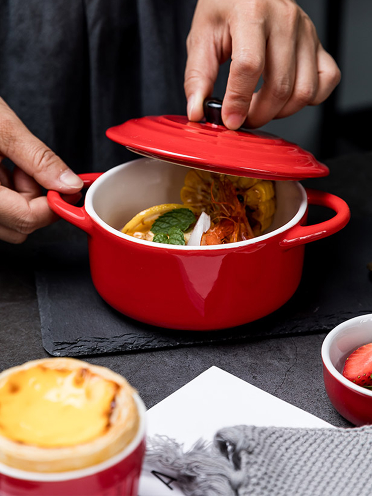 Pan ceramic cheese baked FanPan special western food baking plate creative dishes of household microwave oven roasted bowl