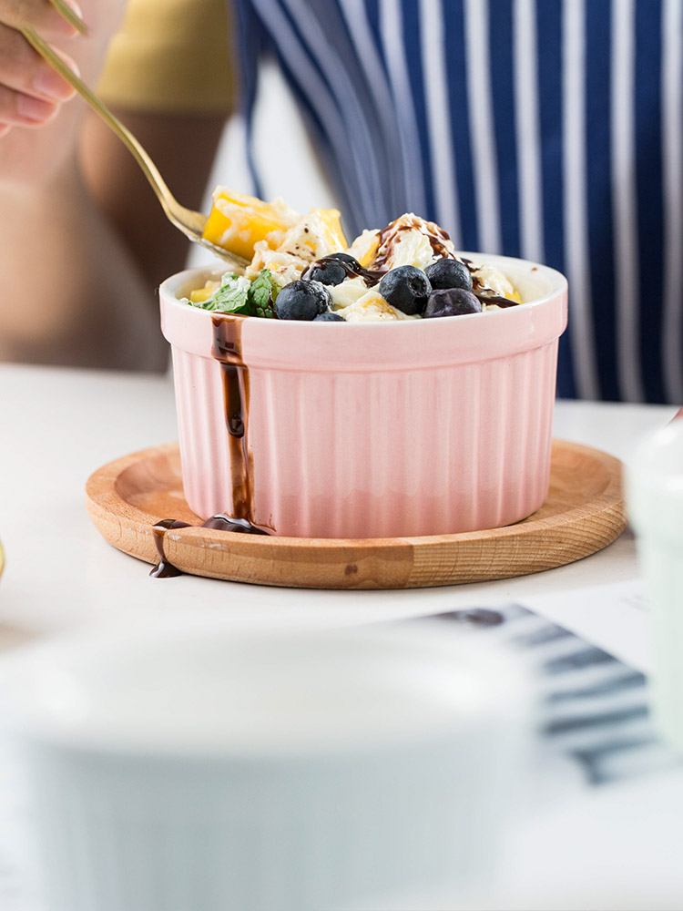 Nordic shu she ceramic baking baking mold baking bowl bowl pudding steamed egg cup bowl home ideas for their jobs
