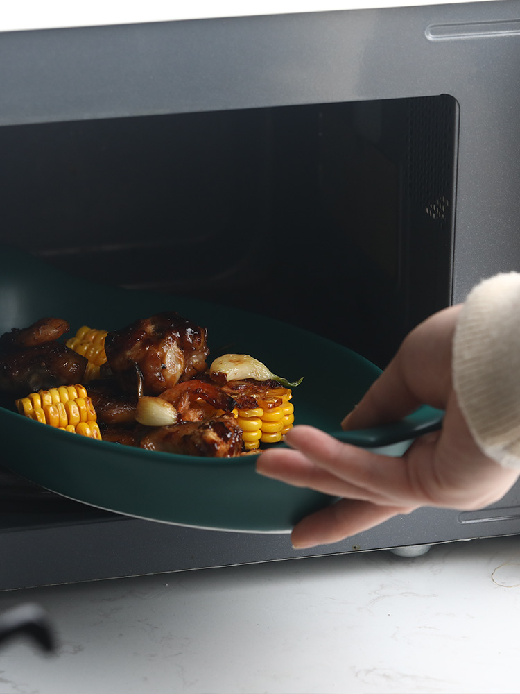 For job pan ceramic steamed fish large fish dishes dishes creative new special household microwave oven