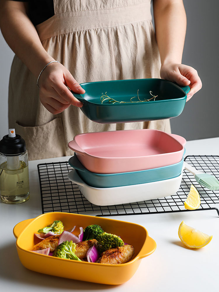 Boss on Japanese ceramic pan creative web celebrity home cheese baked FanPan for jobs oven microwave equipment