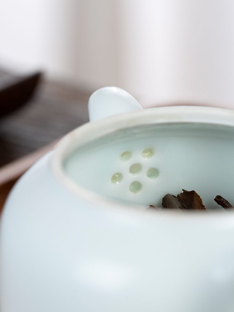 Jingdezhen official suet white jade ceramic kung fu tea set contracted teapot teacup whole household gift box