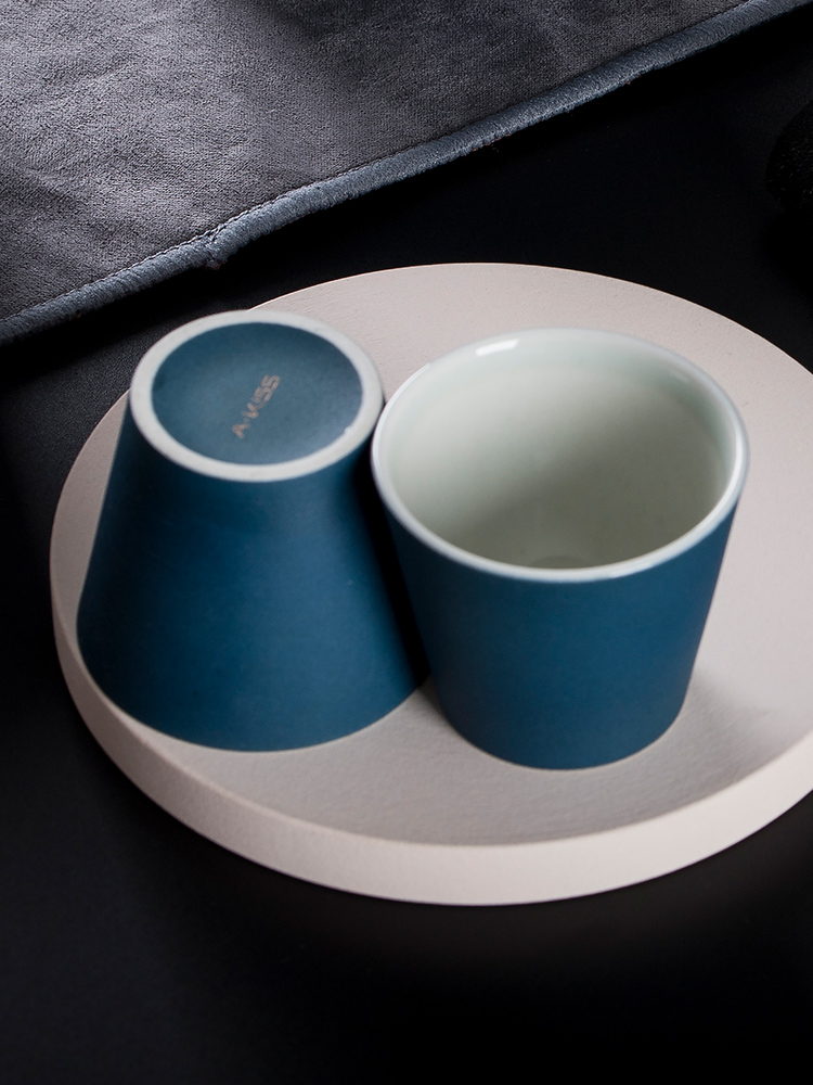 Jingdezhen AKISS color glaze ceramic tea cup only small female office use
