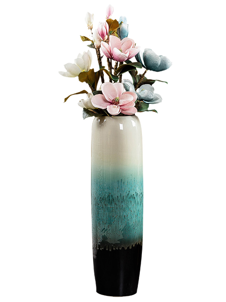 Jingdezhen ground vase large - sized ceramic dry flower is placed I and contracted sitting room of Chinese style porch decoration flower arrangement