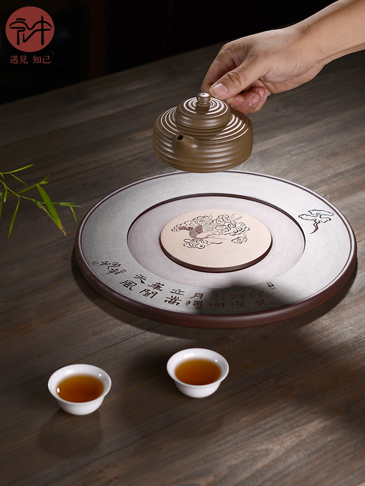 Macro purple sand tea tray in the dry tea sets tea mini small household tea dry mercifully tea tray tray