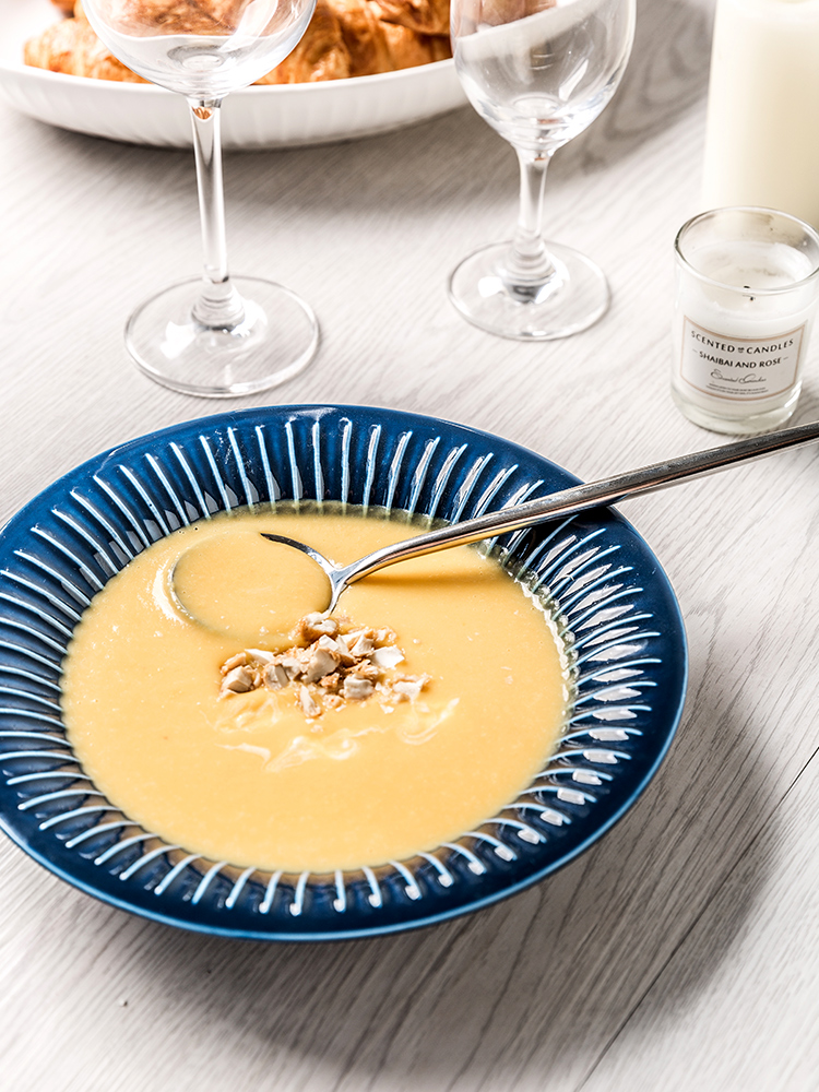 Porcelain soul European tableware suit dishes chopsticks sets of household Nordic ins contracted household ceramics dishes
