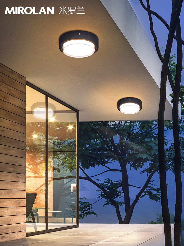 Đèn ốp trần ngoài trời Mirolan Đèn tường chống nước Đèn sân vườn ngoài trời Biệt thự Đèn sân thượng Đèn ban công Hành lang lối đi Đèn tường đèn led âm trần năng lượng mặt trời đèn trần năng lượng mặt trời