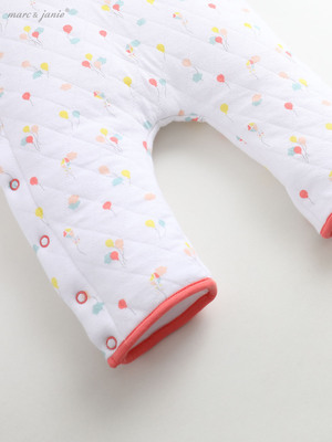 [Hoa Kỳ DuPont cotton] Mark Jenny winter baby babyiesies cotton Quần áo sơ sinh Quần áo sơ sinh 81066 jumpsuit bé trai cá tính Áo liền quần