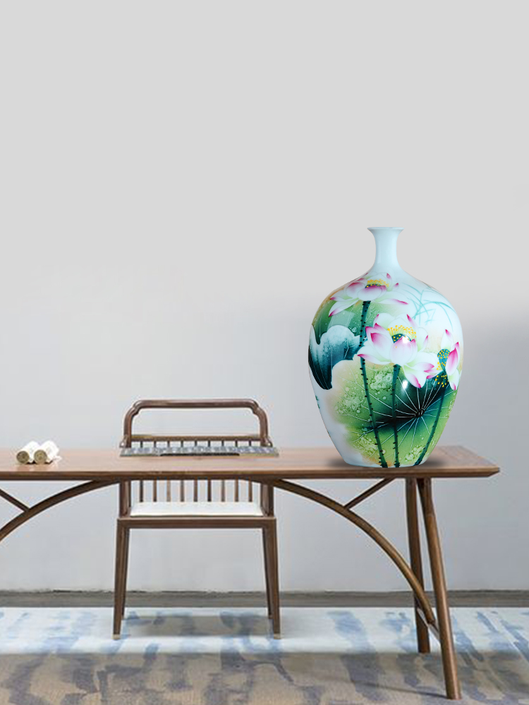 Jingdezhen ceramics furnishing articles household act the role ofing is tasted I and contracted famous masterpieces hand - made decorative vase in the living room