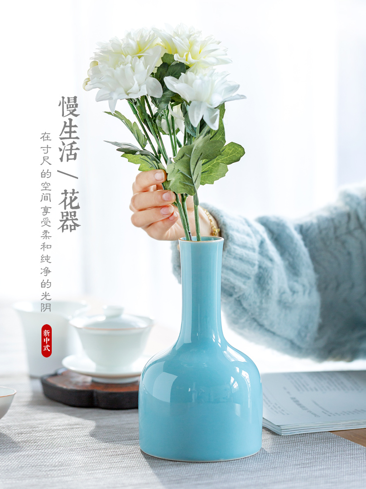 I and contracted sitting room of jingdezhen ceramics creative flower arranging place dry flower vase household decoration decoration process