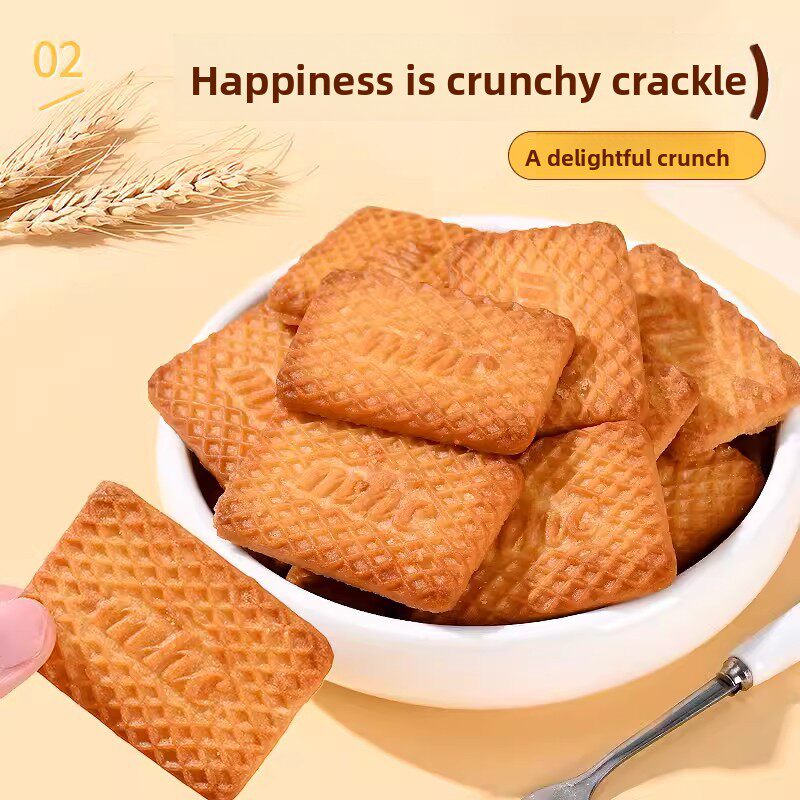 A box of 5 pounds of milk biscuits, individually packaged in small packages. Milk Terun crispy cookies satisfy cravings with a small snack food gift package