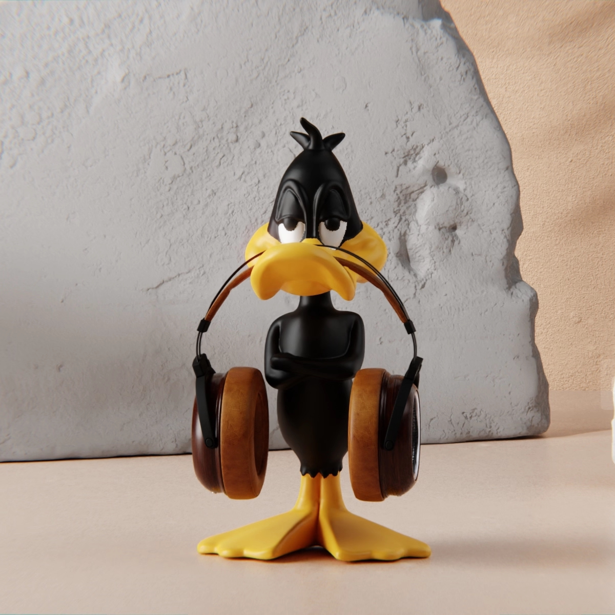 Cartoon daffy duck stylish headphone stand, the new favorite for e