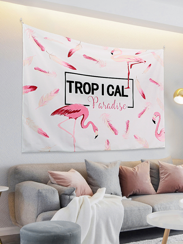 Nền tường vải che gió ins vải bối cảnh treo ròng đỏ trang trí giường tấm thảm phòng ký túc xá bố trí trang điểm