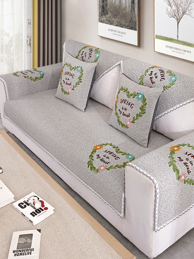Sofa đệm vải Four Seasons chung nhỏ gọn Nordic Light bao gồm tất cả sang trọng bộ sofa trải phổ bìa khăn sofa đệm bìa