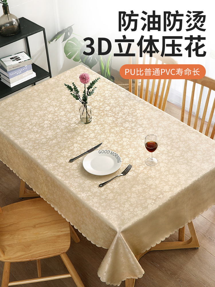Nước và dầu khăn trải bàn vải dùng một lần chống bỏng bàn cà phê vải Bắc Âu TV truy cập hộ gia đình hình chữ nhật nhựa