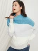 Áo len cổ lọ cao cổ của phụ nữ Gap 430063 thời trang nữ hàng đầu màu sắc phù hợp với áo len sọc - Áo len