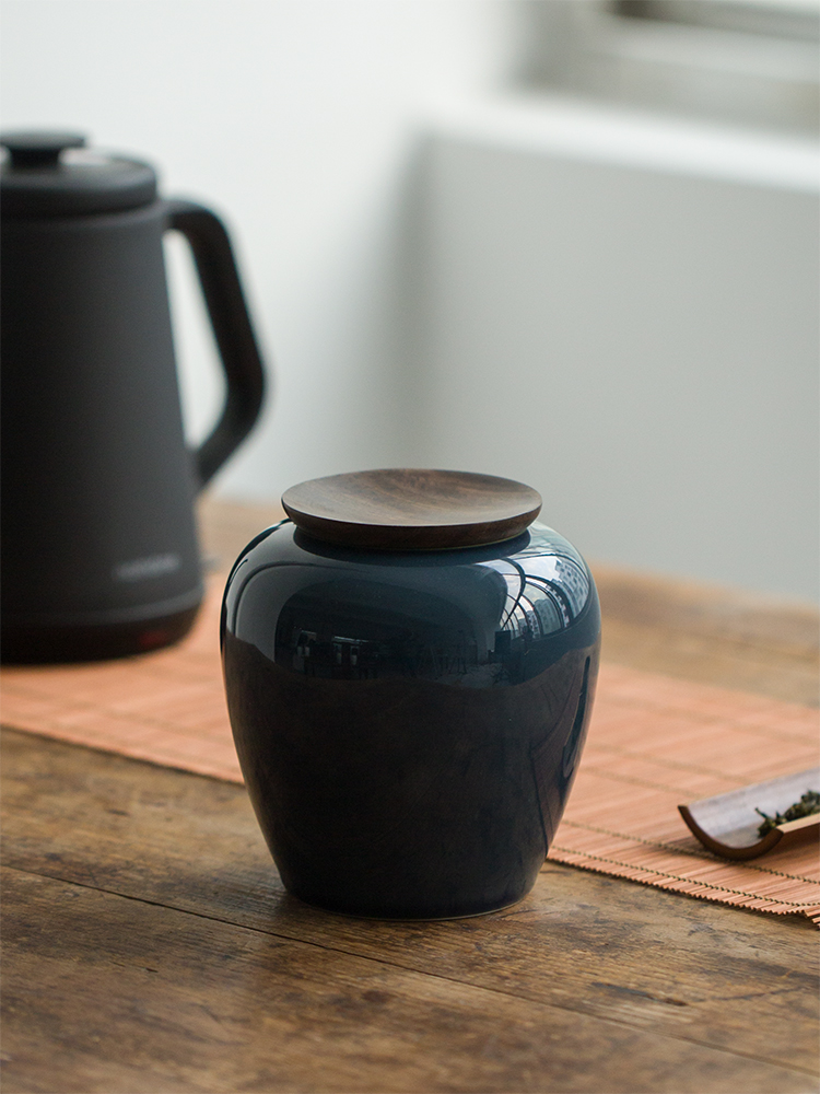 Ceramic tea pot seal pot small household receives receives small storage containers of tea tea POTS, tea set