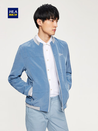 HLA\/海澜之家舒适轻薄立领夹克2018春季新品
