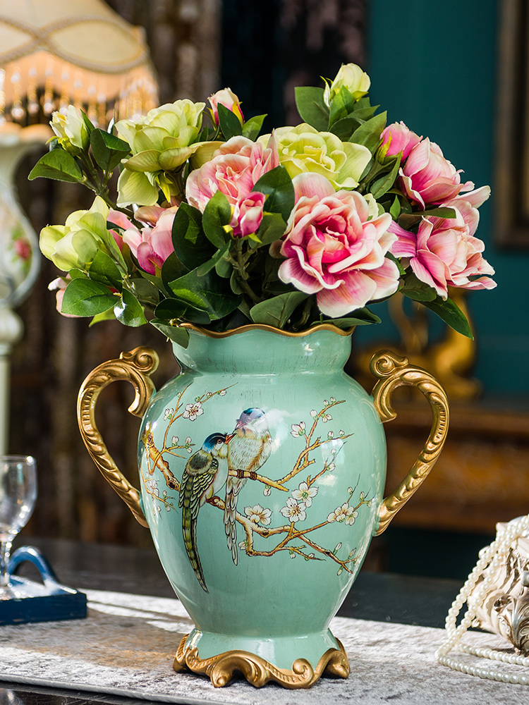 American pastoral ceramic vase creative flower arranging device European sitting room between example overall floral decoration household furnishing articles