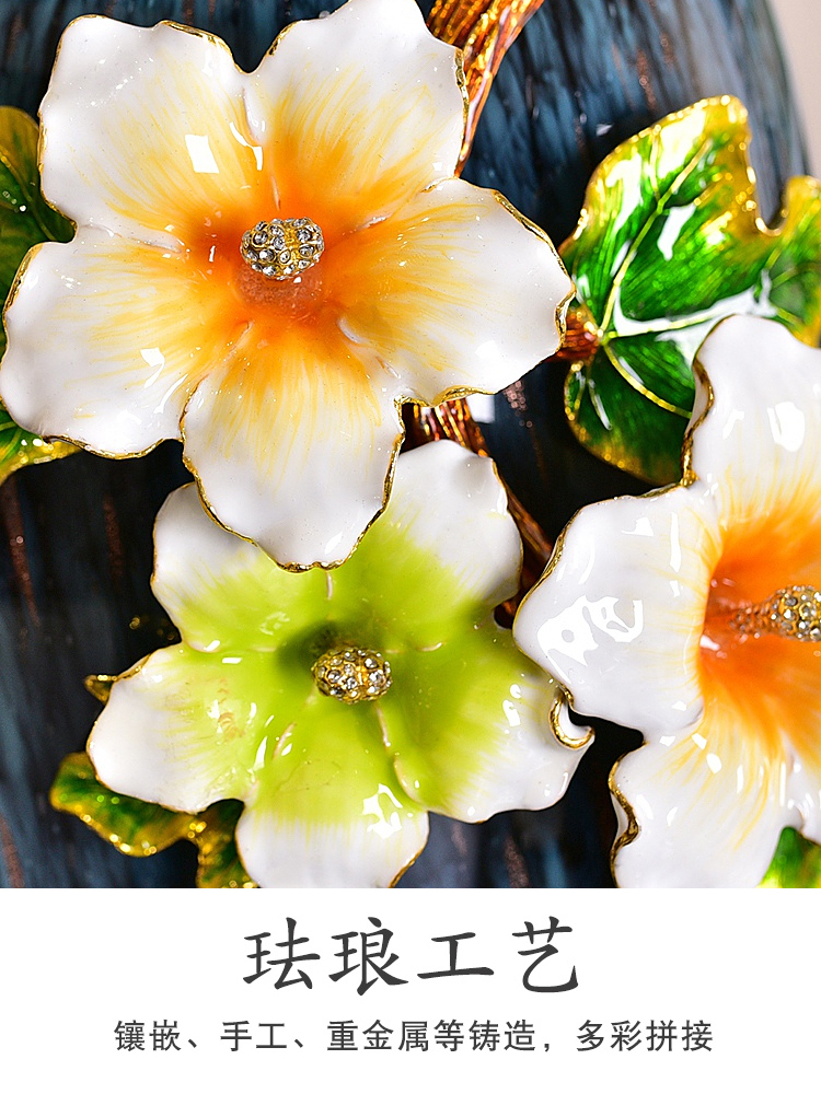 TV ark, beside the ground high - end key-2 luxury furnishing articles colored enamel household act the role ofing is tasted great vase enamel porcelain decoration in the sitting room