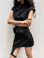 Krazy Ципао, сексуальное дизайнерское приталенное платье, 2020, тренд сезона, яркий броский стиль