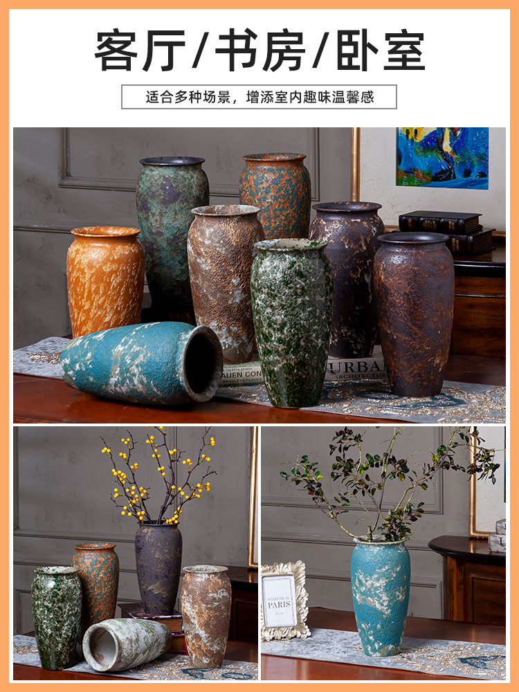 Jingdezhen new I and contracted stoneware furnishing articles sitting room balcony hydroponic flower arranging simulation TV ark adornment flowers