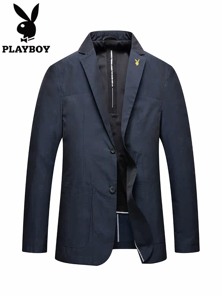 Playboy костюм свободный прямо не требует глажения случайный простой запад осень костюм в год отец куртки мужчина