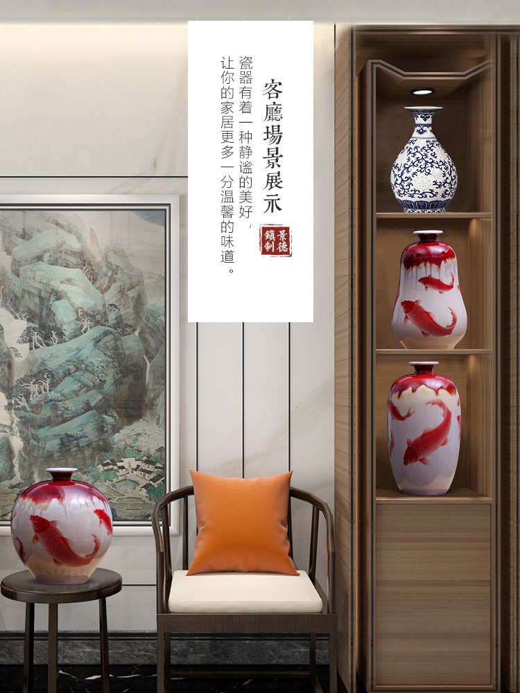 Archaize of jingdezhen ceramics up borneol crackle vases, flower arranging new classical Chinese style home furnishing articles