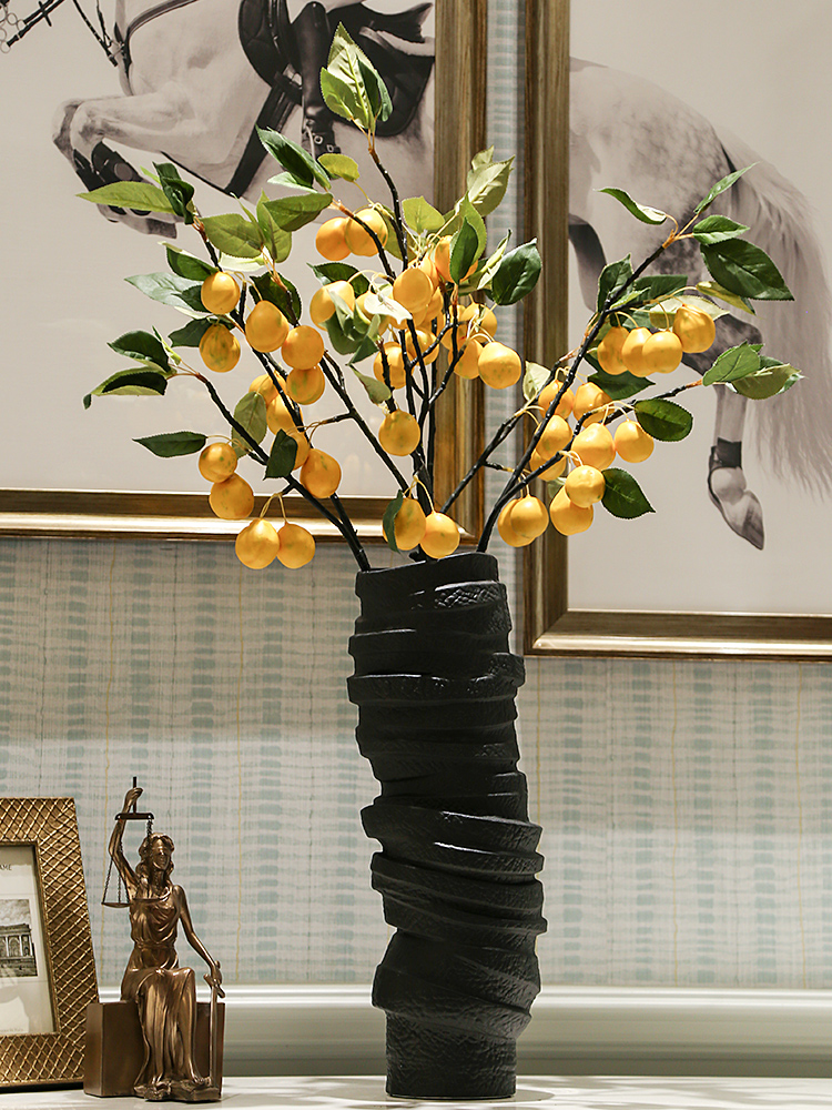 The modern minimalist ceramic flower implement furnishing articles example room floor living room a study ancient frame soft furnish furniture accessories