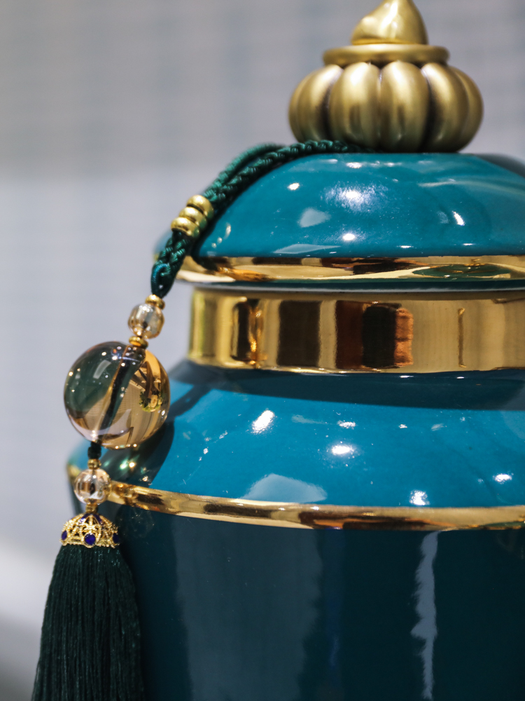 European ceramic vases, table light key-2 luxury furnishing articles wind the sitting room porch TV cabinet modern new Chinese style household ornaments
