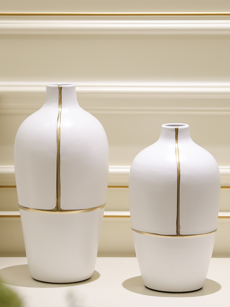 Light the key-2 luxury of modern dry flower vases, flower arrangement sitting room between example table ceramic flowers, floral decorations household act the role ofing is tasted