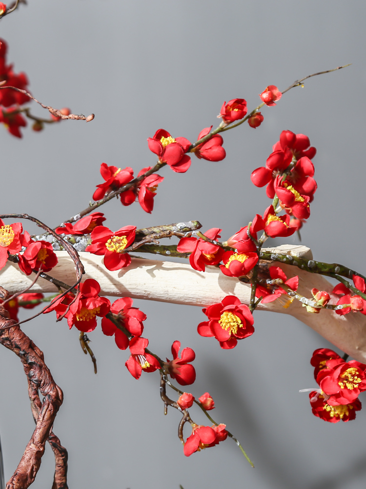 Jingdezhen up porcelain vase of large sitting room simulation flower flower flower implement villa decoration decoration furnishing articles
