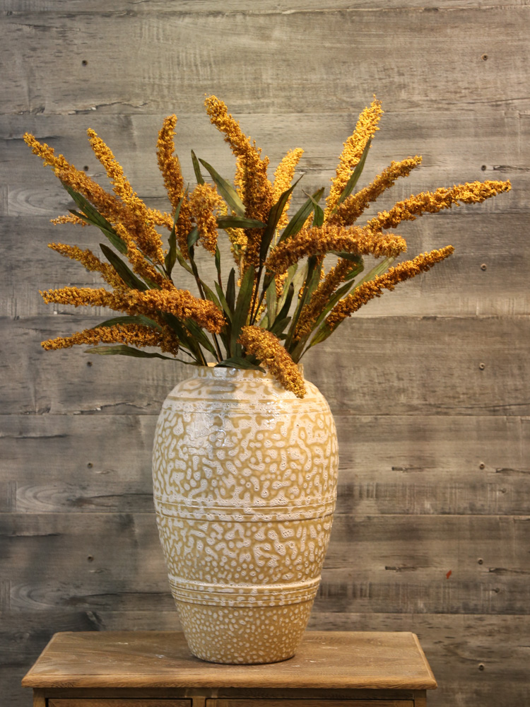 Coarse pottery vase retro mesa teahouse club house decoration flower between example simulation flower ceramic flower decoration furnishing articles