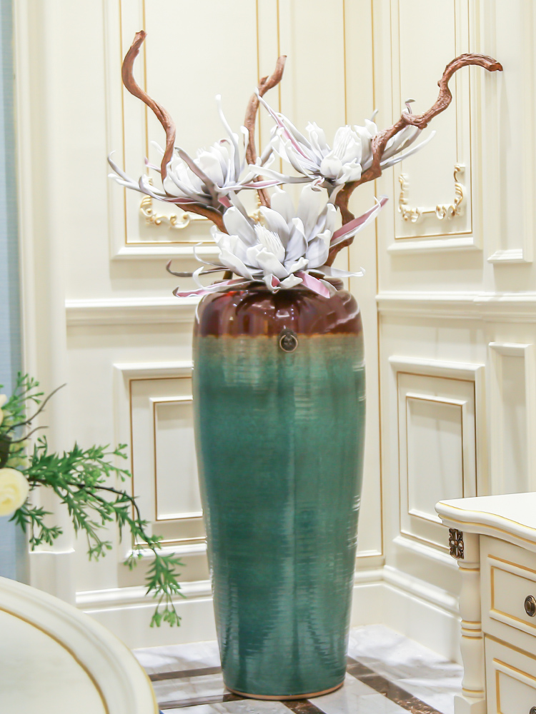 Jingdezhen ceramic vase of large modern new Chinese style of sitting room place indoor dry flower arranging flowers adornment ornament